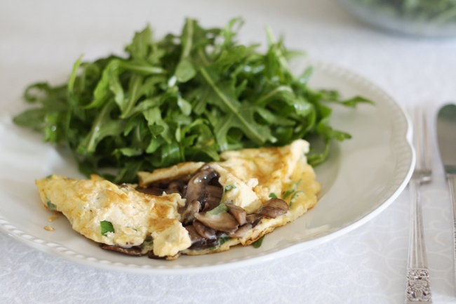 mushroom omelet