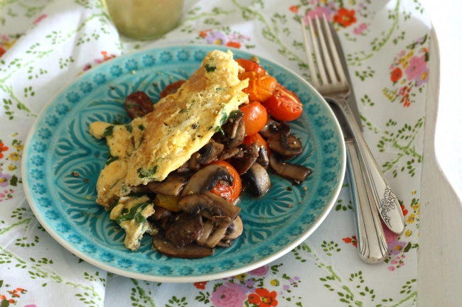 mushroom omelet