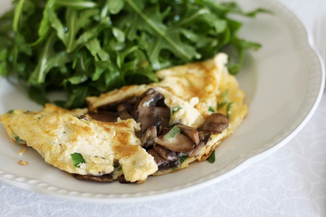 mushroom omelet