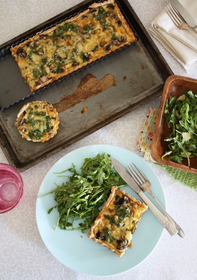 mushroom quiche