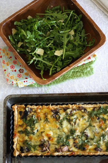 mushroom quiche