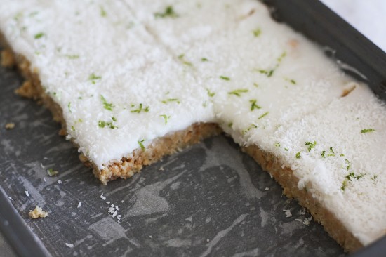 lime coconut slice