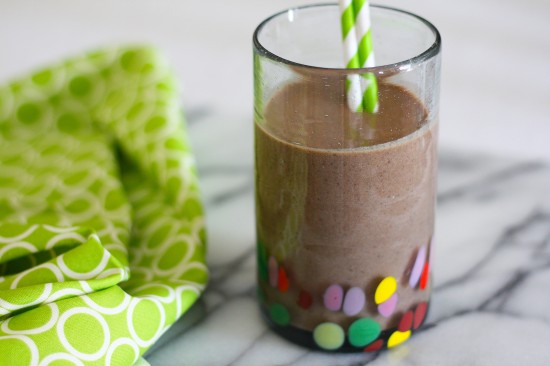 vegan chocolate thickshake