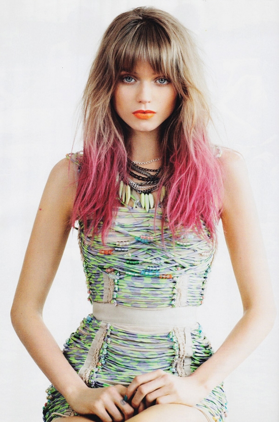 pink balayage
