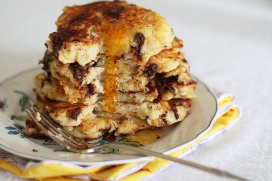 chocolate hazelnut pancakes