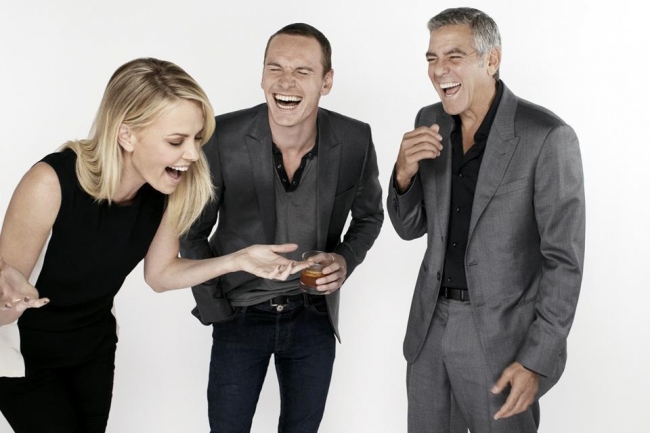 Charlize Theron and George Clooney