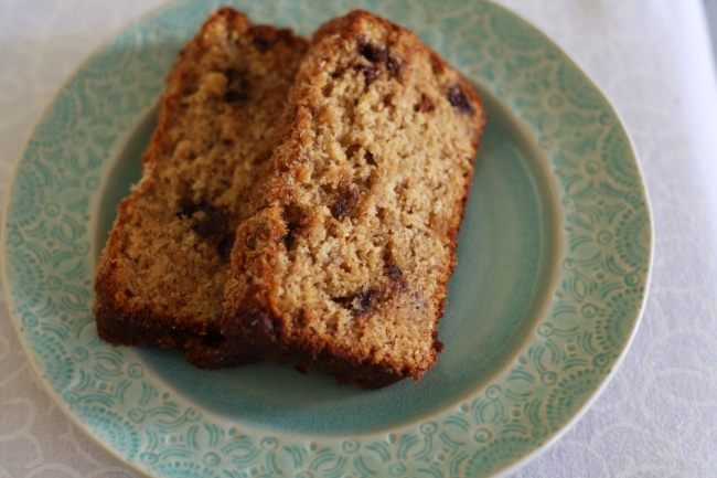 banana choc chip bread