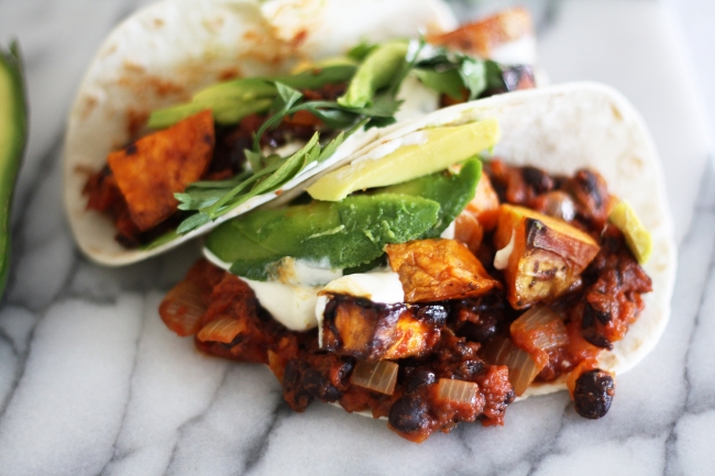 sweet potato tacos