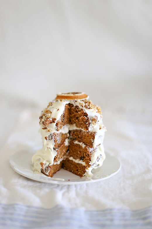 Mini carrot layer cake l a splash of vanilla