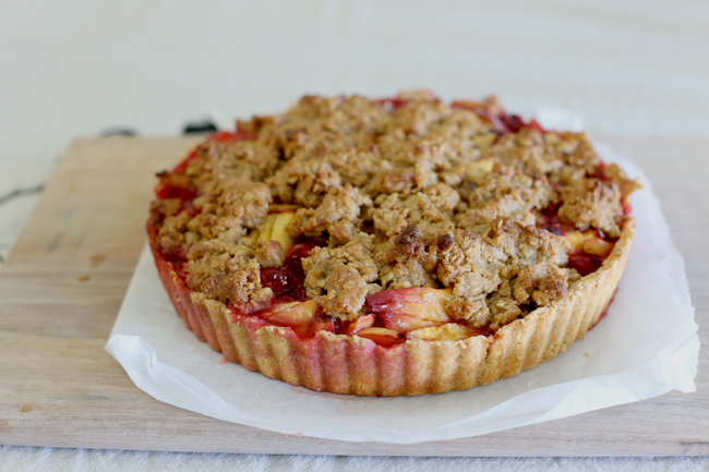 raspberry nectarine pie 
