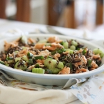 salmon and wild rice salad