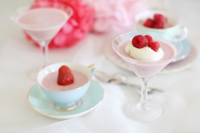 berry panna cotta