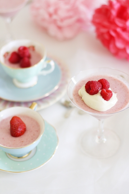 berry panna cotta