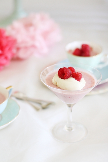 berry panna cotta