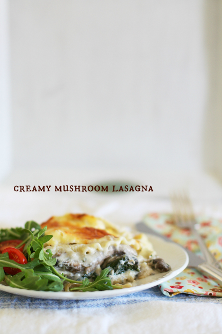 mushroom lasagna