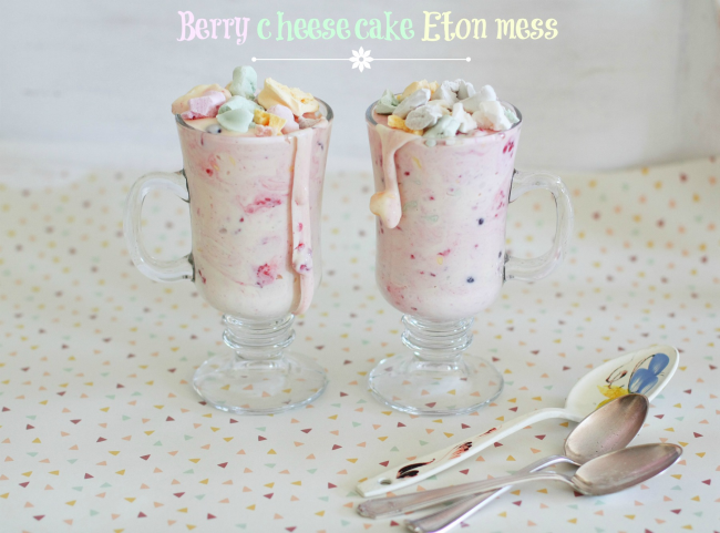 berry cheesecake eton mess