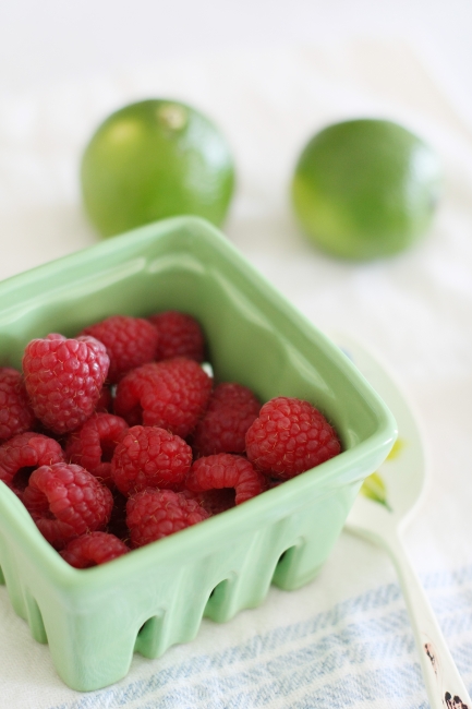 raspberries limes