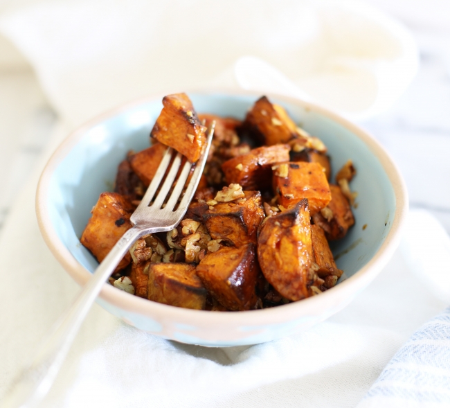 maple roast sweet potato