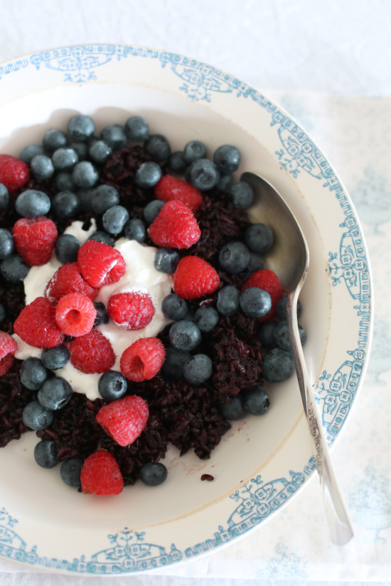 black sticky rice antioxidant breakfast