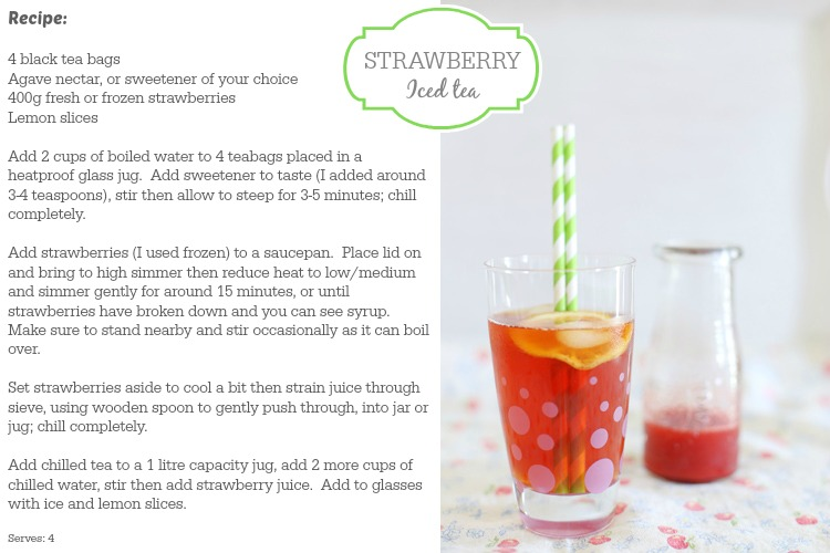 strawberry iced tea recipe