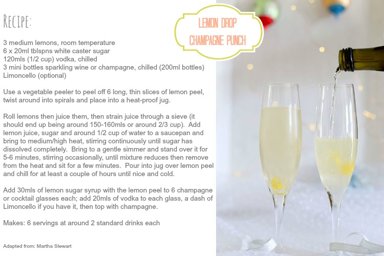 lemon drop champagne recipe