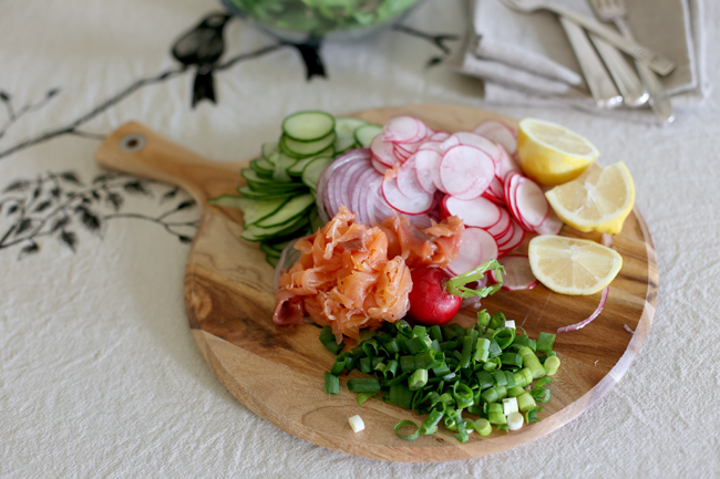 smoked salmon baby spinach salad for blog