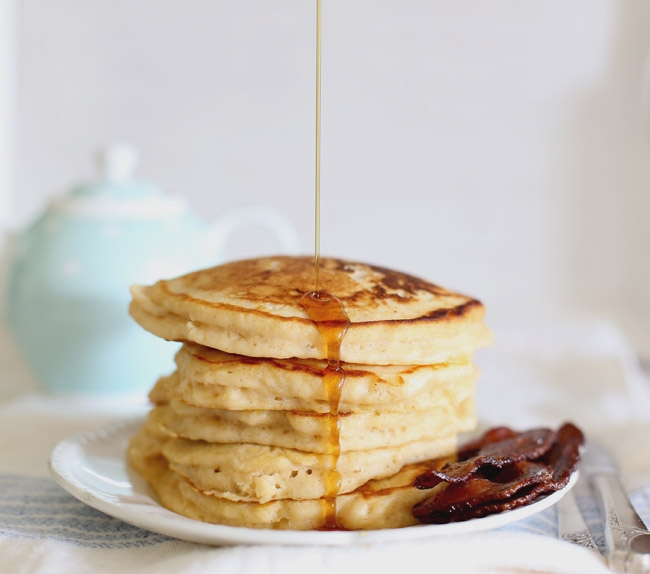 maple bacon pancakes