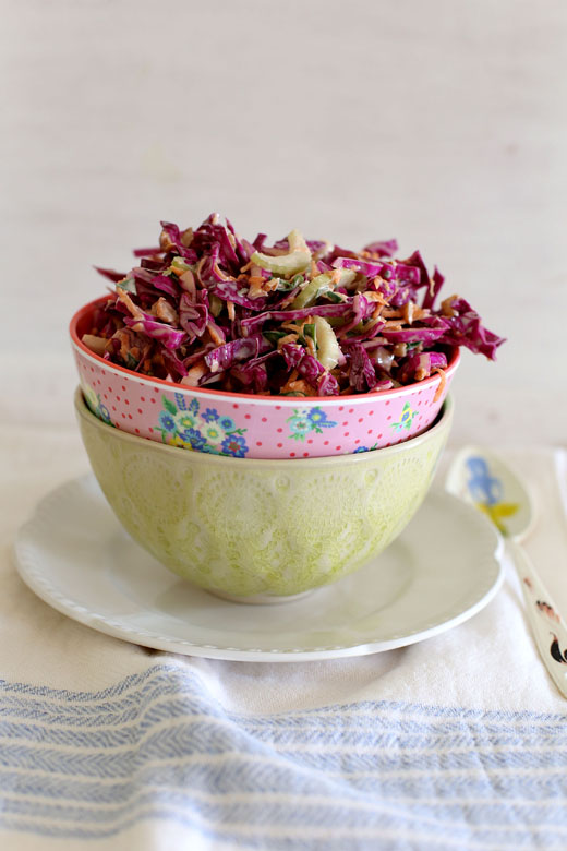 Nigella's New Orleans coleslaw l a splash of vanilla