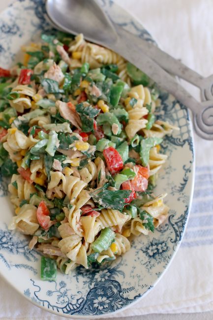 Retro tuna pasta salad l a aplash of vanilla