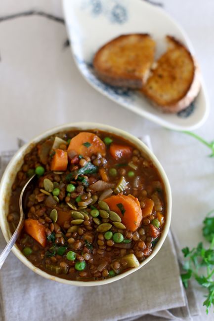 lentil soup l a splash of vanilla