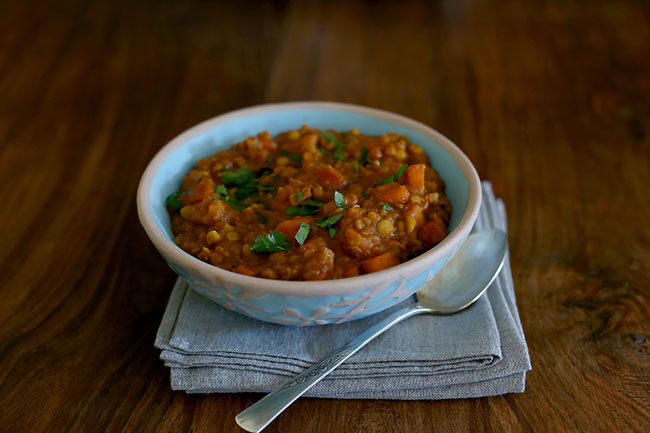 sweet potato dahl l a splash of vanilla