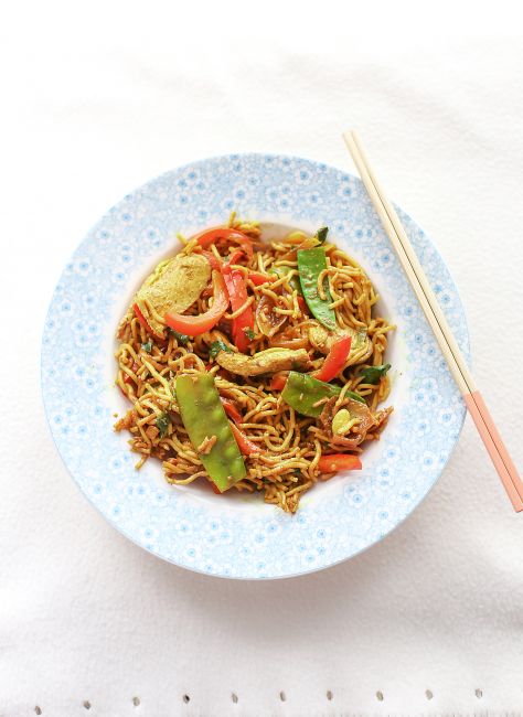 Singapore noodles l a splash of vanilla