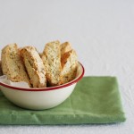 Almond and macadamia biscotti