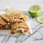 Spicy vegan Mexican wraps with quinoa