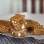Peanut butter and white chocolate blondies