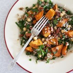 Sweet potato and brown rice salad