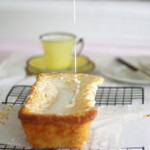 Lemon coconut loaf with lemon drizzle icing