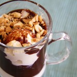 Nigella’s chocolate peanut butter fudge sundaes