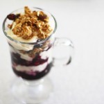 Blueberry breakfast parfait