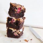 Chocolate raspberry cheesecake brownies to celebrate a year of blogging