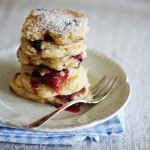 Mixed berry buttermilk pikelets