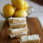 Lemon coconut bars (no bake)