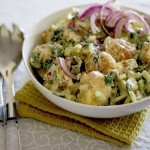 Creamy (mayonnaise free) potato salad