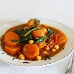 Sweet potato, kale and chickpea curry