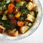 Bakers Delight ciabatta loaf – Panzanella (tomato bread salad)