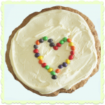 A giant chocolate chip cookie for Valentines Day