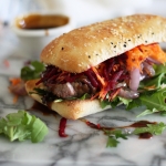 Bill Granger’s Asian inspired, marinated steak sandwich with homemade barbecue sauce