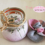 Homemade lavender bath salts