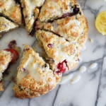 Lemon berry scones