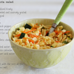 Crunchy vegetable pasta salad